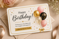 Birthday gift card