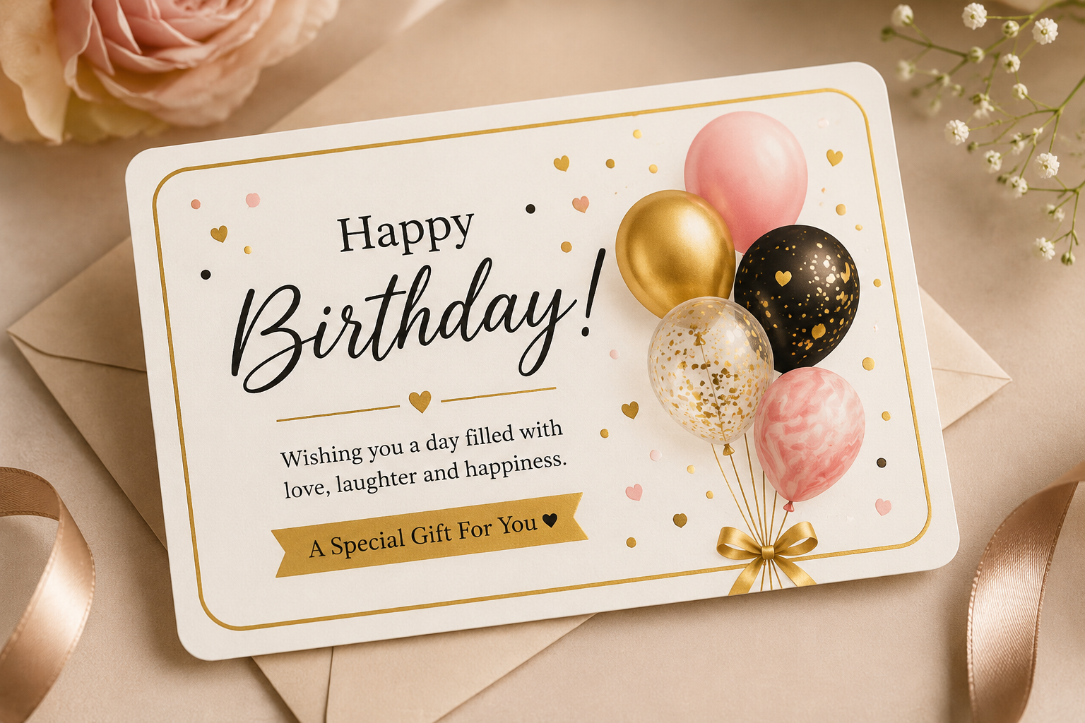 Birthday gift card